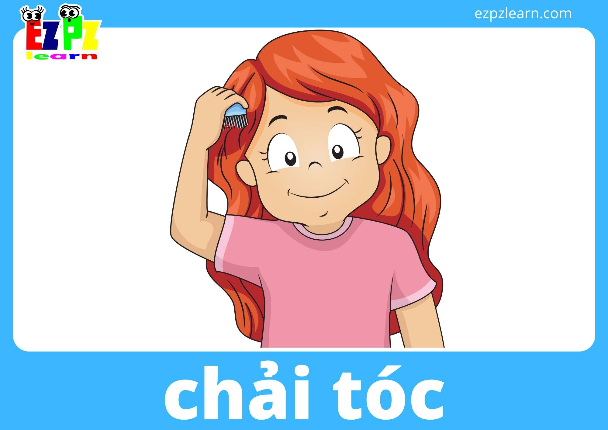chải tóc